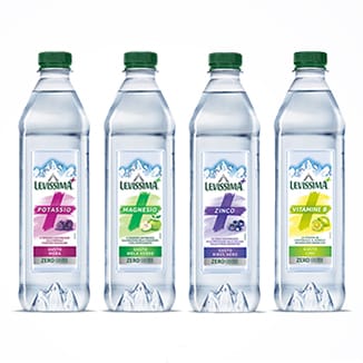 Acqua minerale frizzante Levissima 6 bottiglie RPET 1,5 L su